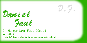 daniel faul business card