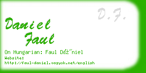 daniel faul business card